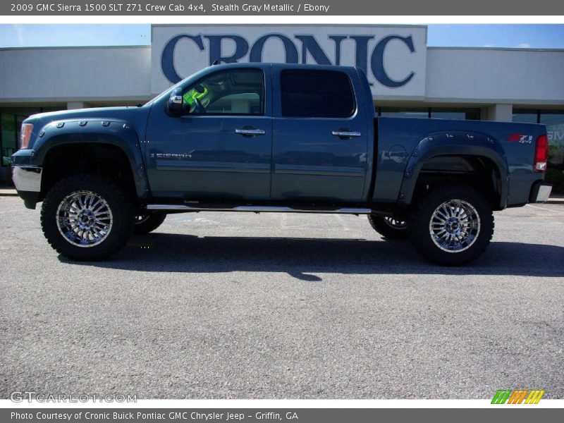 Stealth Gray Metallic / Ebony 2009 GMC Sierra 1500 SLT Z71 Crew Cab 4x4