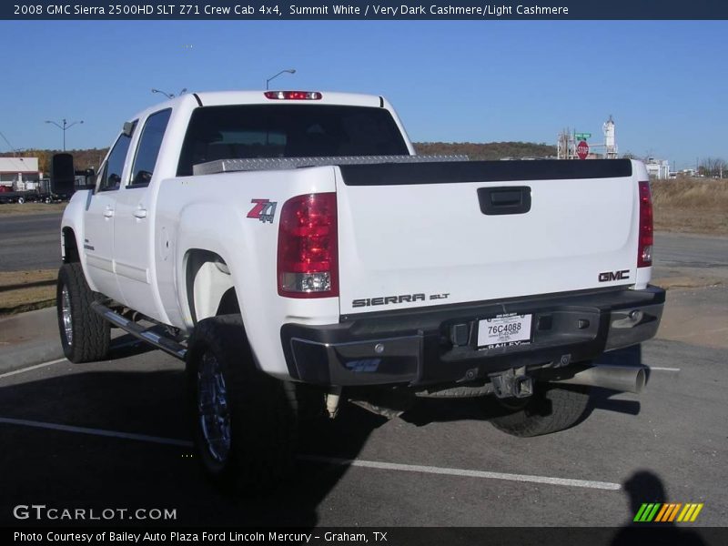 Summit White / Very Dark Cashmere/Light Cashmere 2008 GMC Sierra 2500HD SLT Z71 Crew Cab 4x4