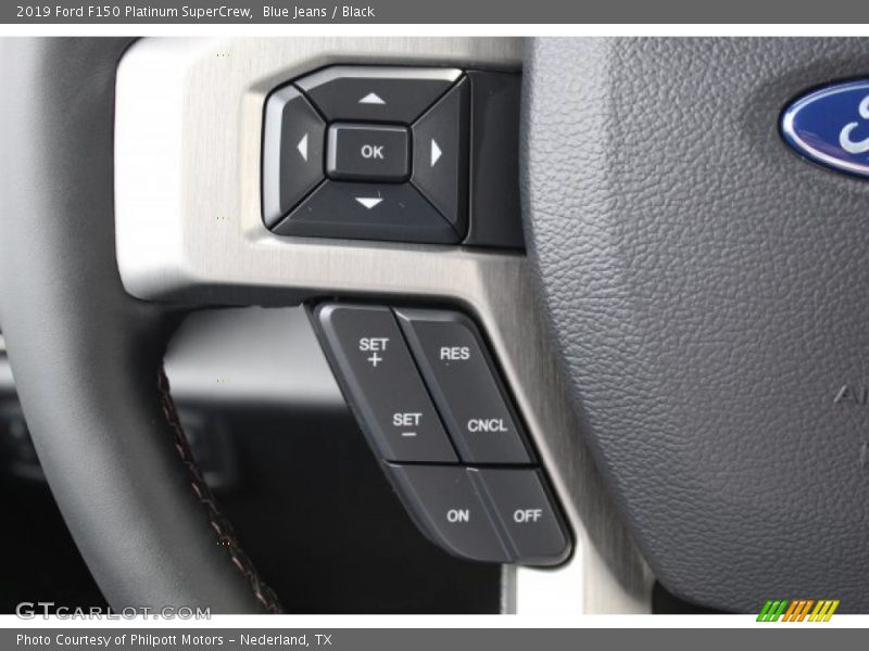 Blue Jeans / Black 2019 Ford F150 Platinum SuperCrew