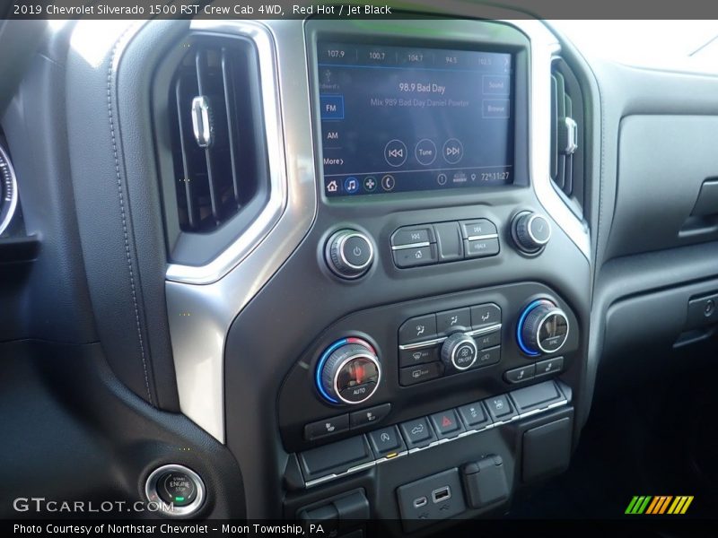 Red Hot / Jet Black 2019 Chevrolet Silverado 1500 RST Crew Cab 4WD