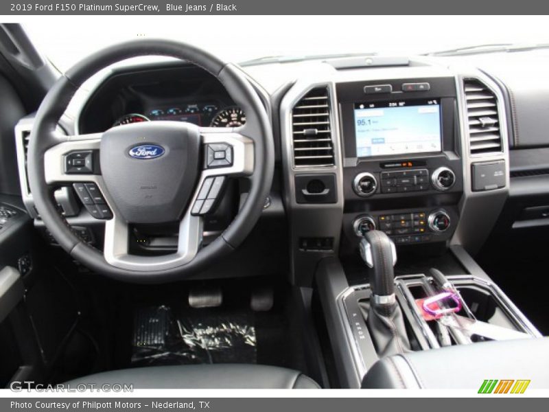 Blue Jeans / Black 2019 Ford F150 Platinum SuperCrew