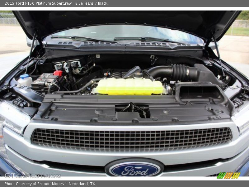 Blue Jeans / Black 2019 Ford F150 Platinum SuperCrew