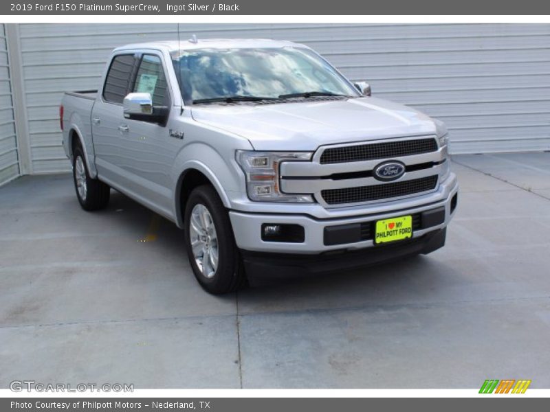 Ingot Silver / Black 2019 Ford F150 Platinum SuperCrew