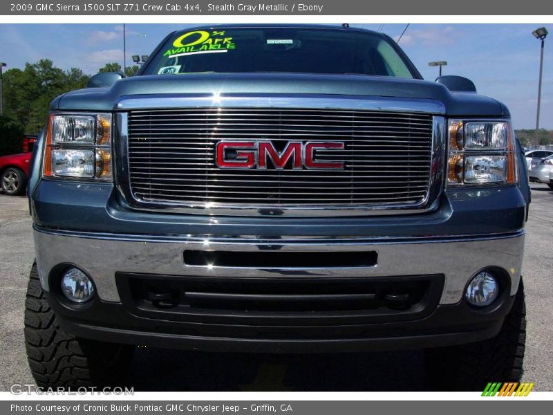 Stealth Gray Metallic / Ebony 2009 GMC Sierra 1500 SLT Z71 Crew Cab 4x4