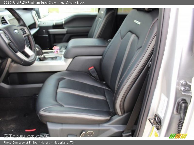 Ingot Silver / Black 2019 Ford F150 Platinum SuperCrew