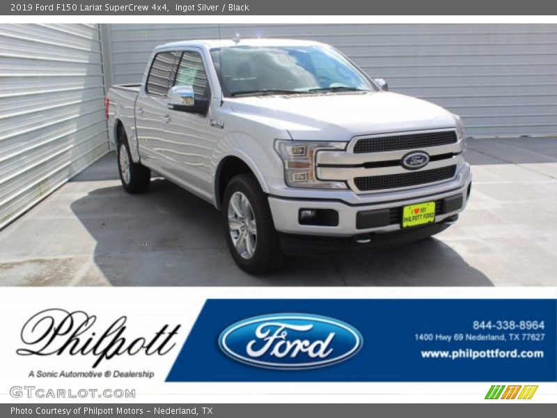 Ingot Silver / Black 2019 Ford F150 Lariat SuperCrew 4x4