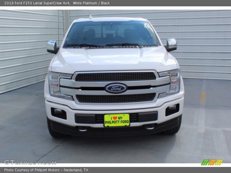 White Platinum / Black 2019 Ford F150 Lariat SuperCrew 4x4