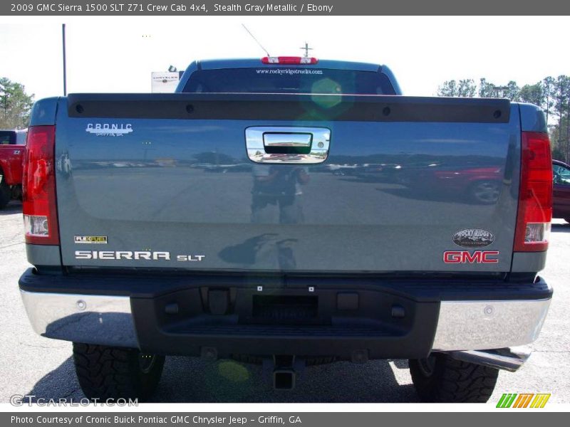 Stealth Gray Metallic / Ebony 2009 GMC Sierra 1500 SLT Z71 Crew Cab 4x4