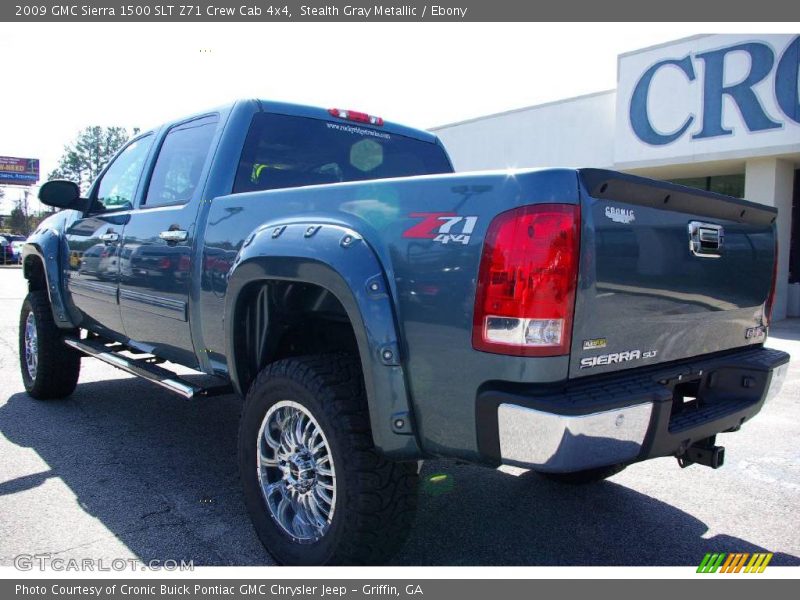 Stealth Gray Metallic / Ebony 2009 GMC Sierra 1500 SLT Z71 Crew Cab 4x4