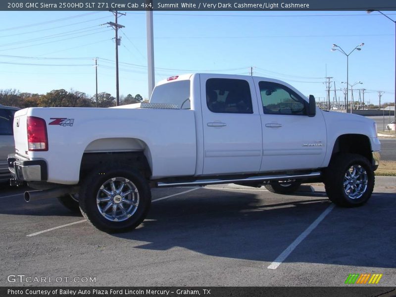 Summit White / Very Dark Cashmere/Light Cashmere 2008 GMC Sierra 2500HD SLT Z71 Crew Cab 4x4