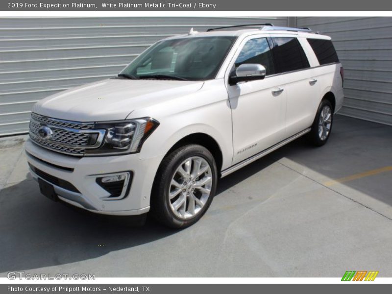 White Platinum Metallic Tri-Coat / Ebony 2019 Ford Expedition Platinum