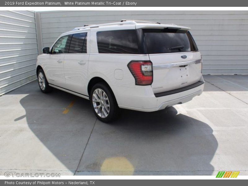White Platinum Metallic Tri-Coat / Ebony 2019 Ford Expedition Platinum