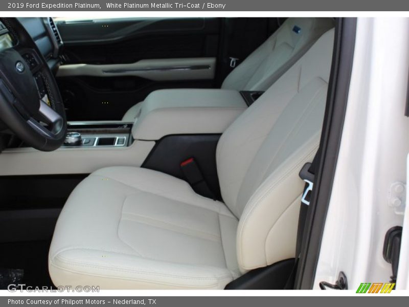 White Platinum Metallic Tri-Coat / Ebony 2019 Ford Expedition Platinum