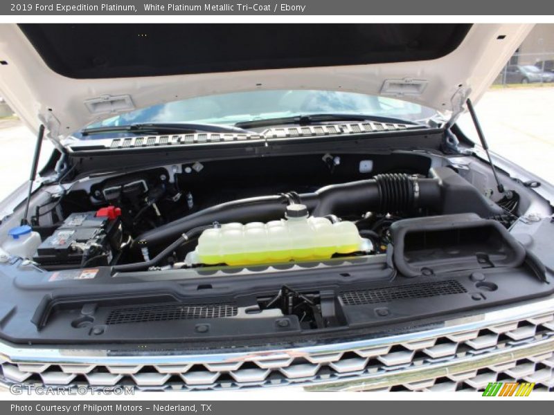 White Platinum Metallic Tri-Coat / Ebony 2019 Ford Expedition Platinum