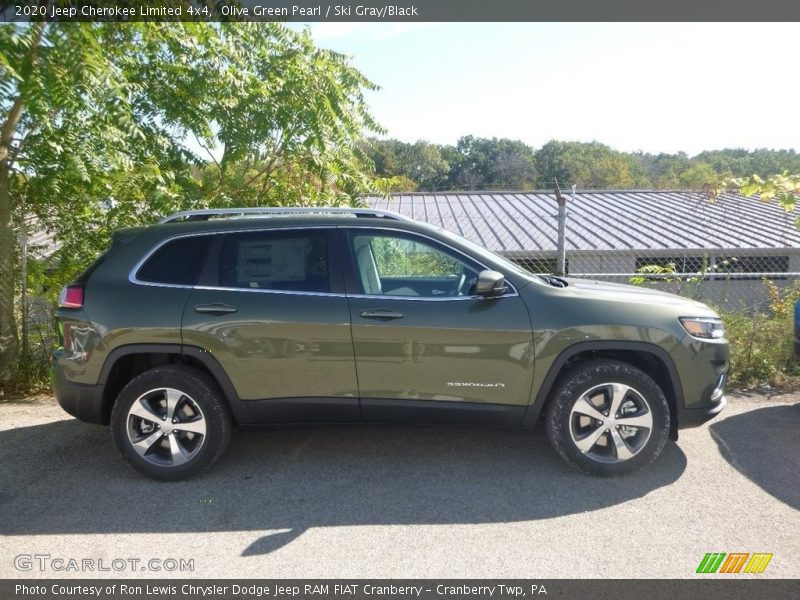 Olive Green Pearl / Ski Gray/Black 2020 Jeep Cherokee Limited 4x4