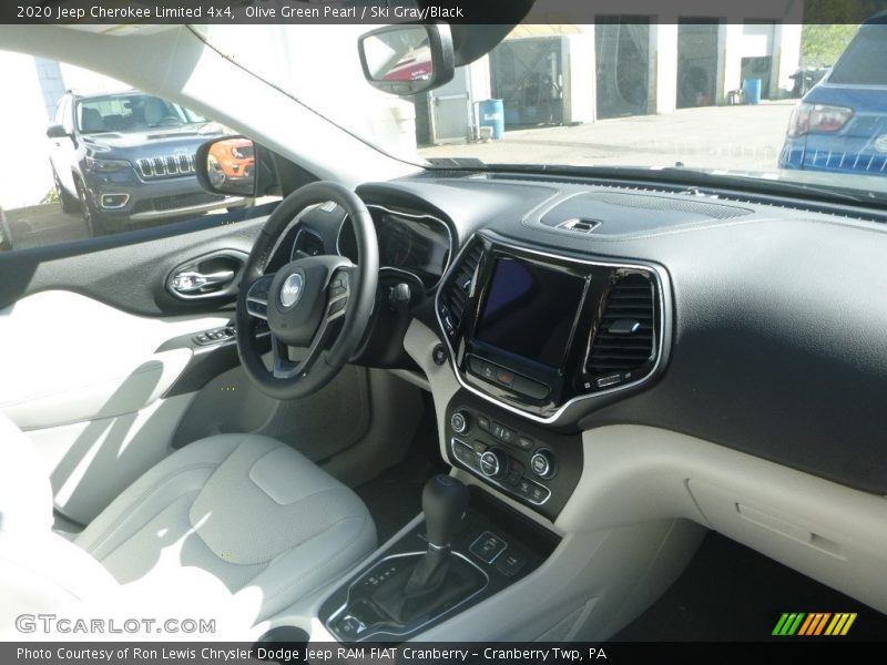 Olive Green Pearl / Ski Gray/Black 2020 Jeep Cherokee Limited 4x4