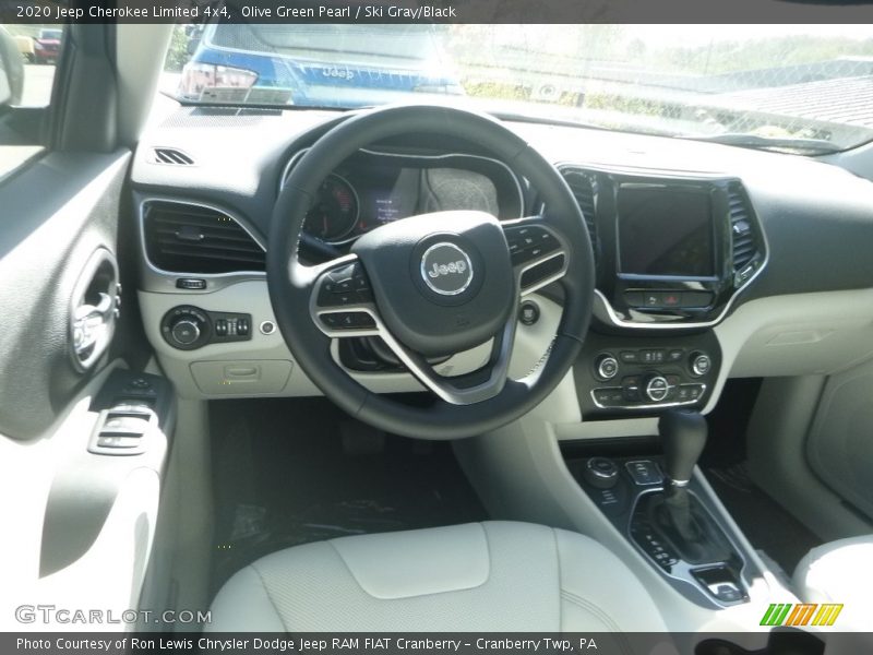 Olive Green Pearl / Ski Gray/Black 2020 Jeep Cherokee Limited 4x4
