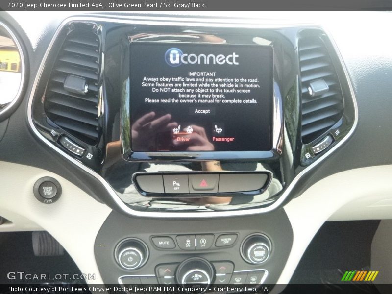 Controls of 2020 Cherokee Limited 4x4