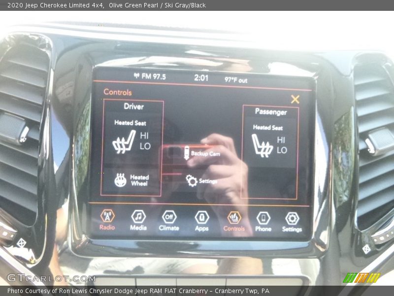 Olive Green Pearl / Ski Gray/Black 2020 Jeep Cherokee Limited 4x4