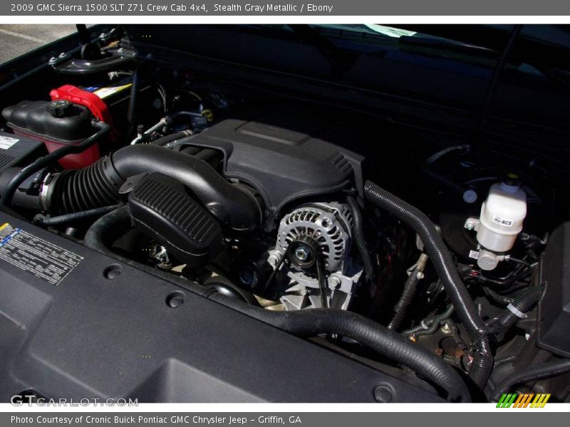 Stealth Gray Metallic / Ebony 2009 GMC Sierra 1500 SLT Z71 Crew Cab 4x4