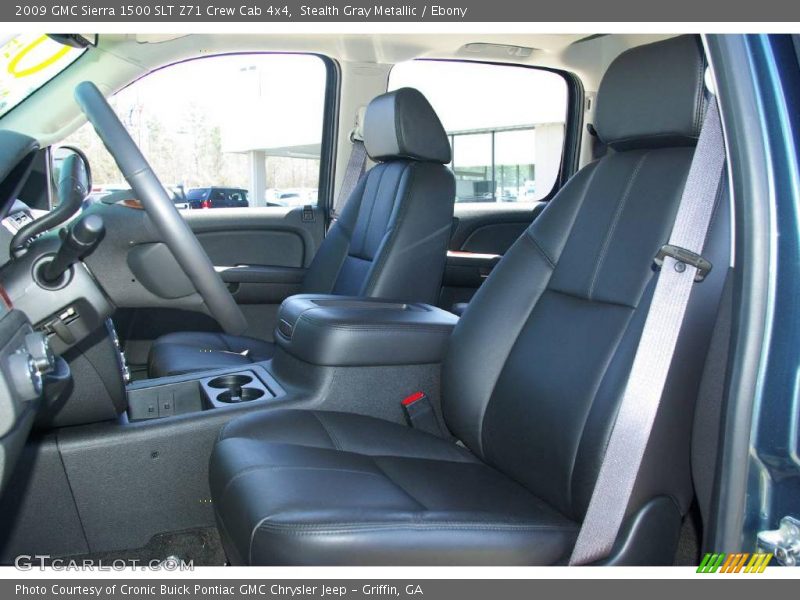 Stealth Gray Metallic / Ebony 2009 GMC Sierra 1500 SLT Z71 Crew Cab 4x4