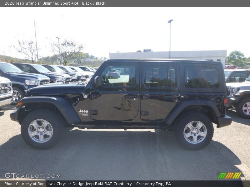 Black / Black 2020 Jeep Wrangler Unlimited Sport 4x4