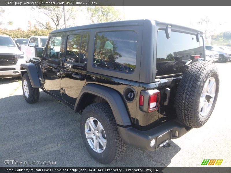 Black / Black 2020 Jeep Wrangler Unlimited Sport 4x4