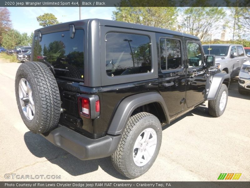 Black / Black 2020 Jeep Wrangler Unlimited Sport 4x4