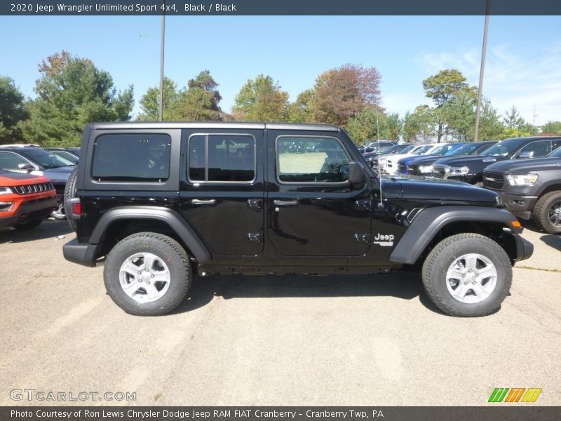 Black / Black 2020 Jeep Wrangler Unlimited Sport 4x4