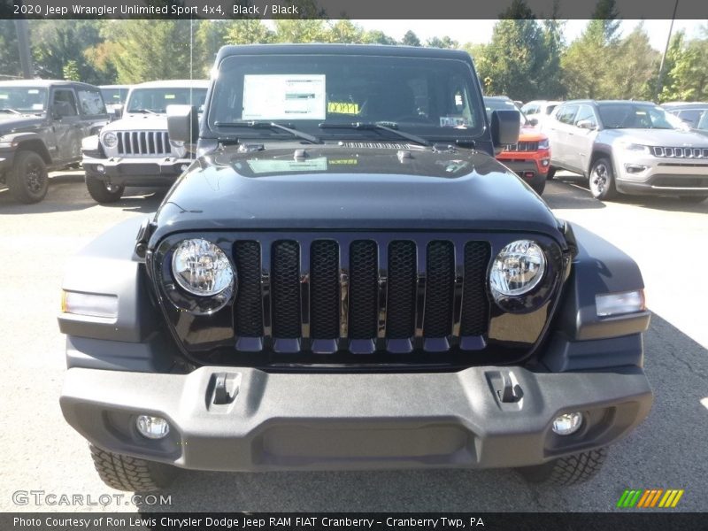 Black / Black 2020 Jeep Wrangler Unlimited Sport 4x4