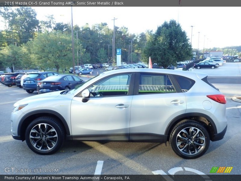 Sonic Silver Metallic / Black 2016 Mazda CX-5 Grand Touring AWD