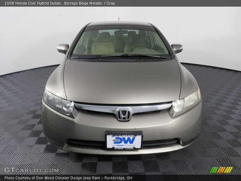 Borrego Beige Metallic / Gray 2008 Honda Civic Hybrid Sedan