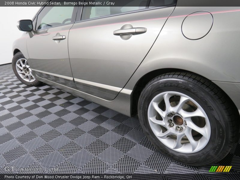 Borrego Beige Metallic / Gray 2008 Honda Civic Hybrid Sedan