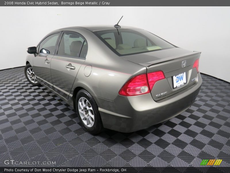 Borrego Beige Metallic / Gray 2008 Honda Civic Hybrid Sedan