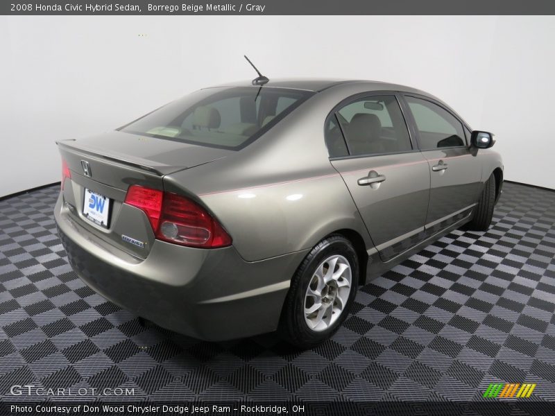 Borrego Beige Metallic / Gray 2008 Honda Civic Hybrid Sedan