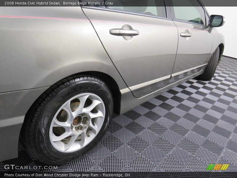 Borrego Beige Metallic / Gray 2008 Honda Civic Hybrid Sedan