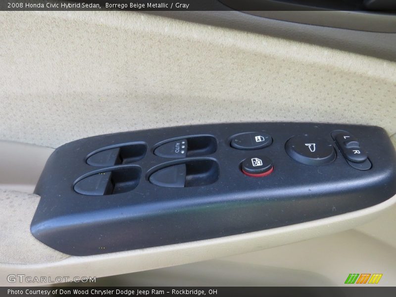 Borrego Beige Metallic / Gray 2008 Honda Civic Hybrid Sedan