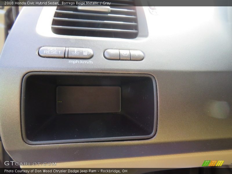 Borrego Beige Metallic / Gray 2008 Honda Civic Hybrid Sedan