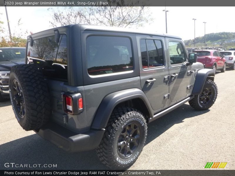 Sting-Gray / Black 2020 Jeep Wrangler Unlimited Willys 4x4
