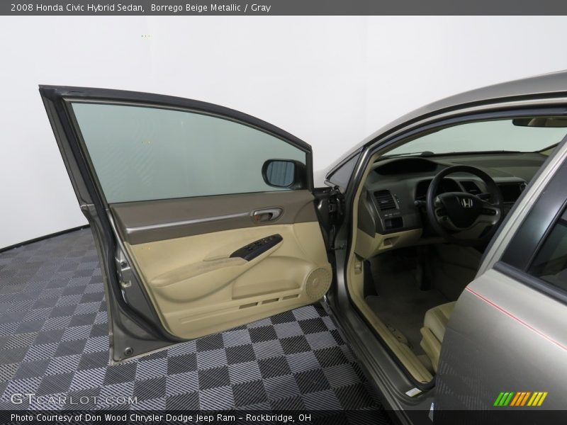 Borrego Beige Metallic / Gray 2008 Honda Civic Hybrid Sedan