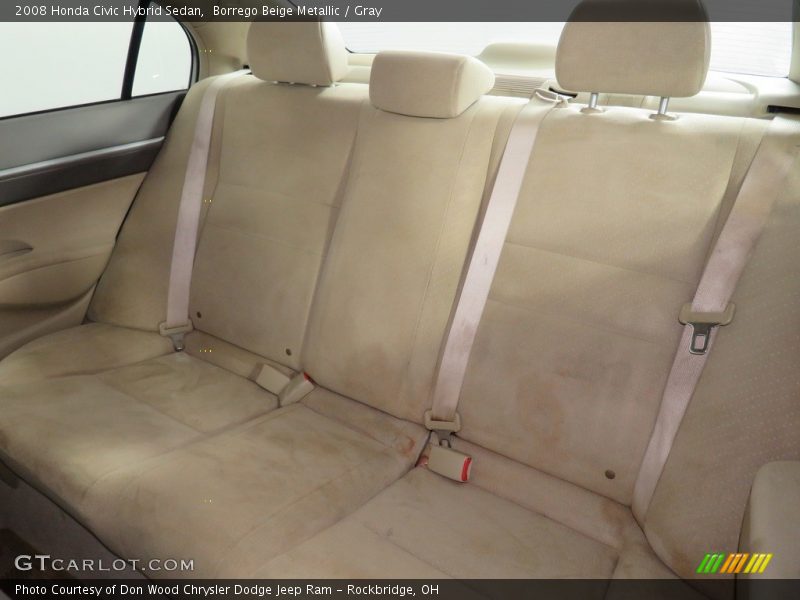 Borrego Beige Metallic / Gray 2008 Honda Civic Hybrid Sedan
