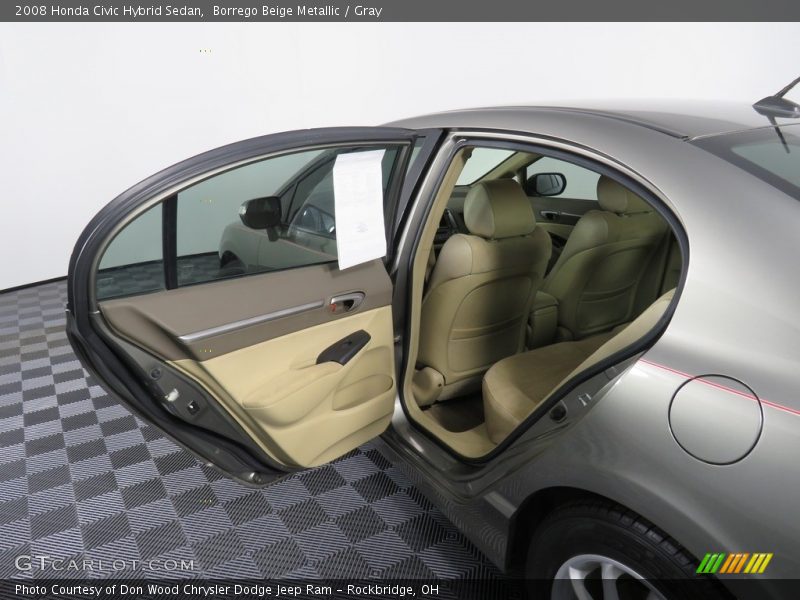 Borrego Beige Metallic / Gray 2008 Honda Civic Hybrid Sedan