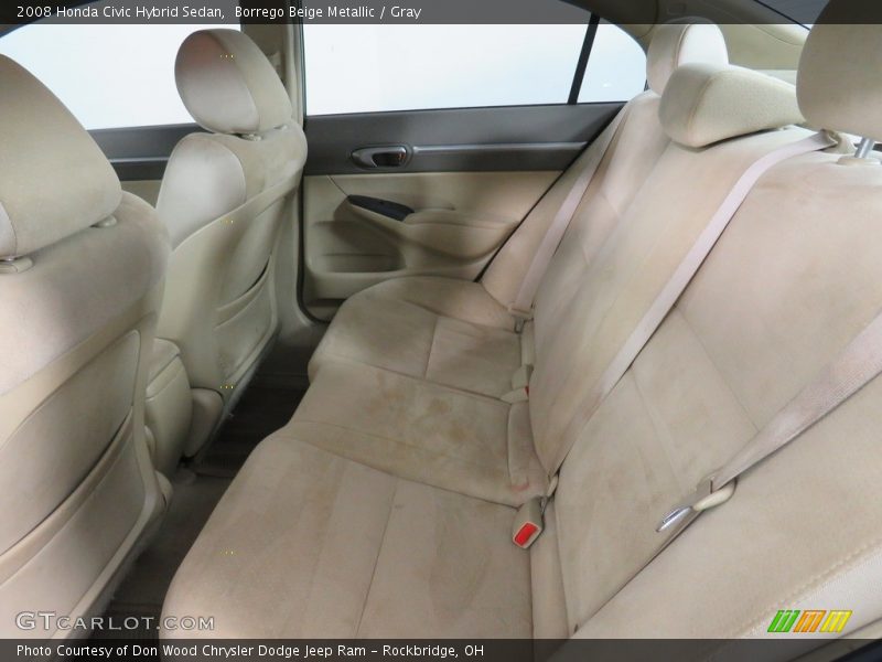 Borrego Beige Metallic / Gray 2008 Honda Civic Hybrid Sedan