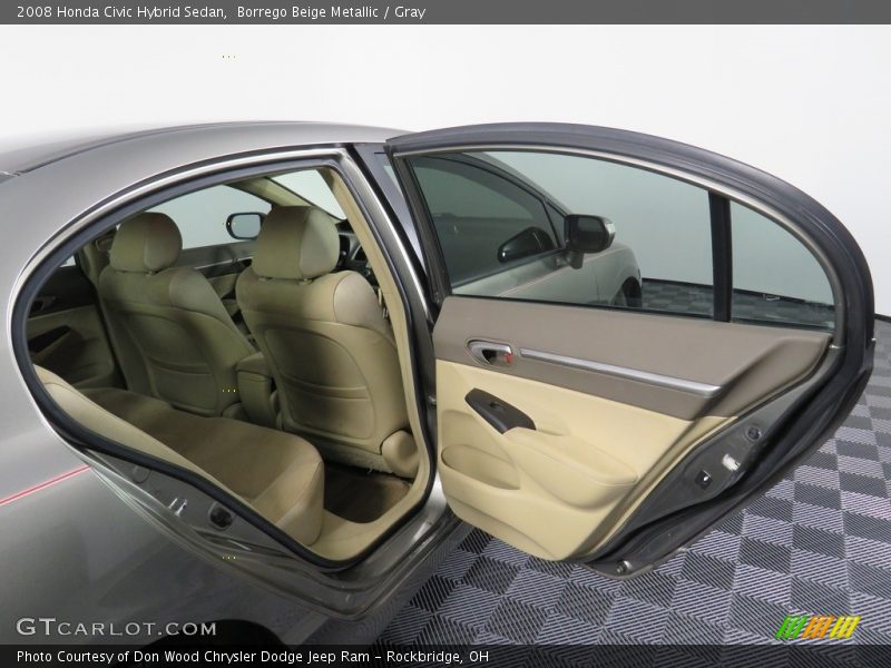 Borrego Beige Metallic / Gray 2008 Honda Civic Hybrid Sedan