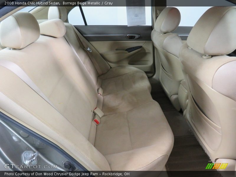 Borrego Beige Metallic / Gray 2008 Honda Civic Hybrid Sedan