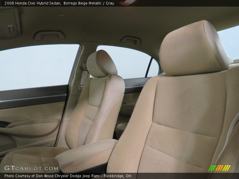Borrego Beige Metallic / Gray 2008 Honda Civic Hybrid Sedan