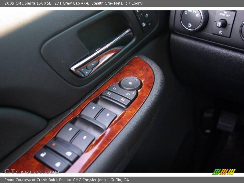 Stealth Gray Metallic / Ebony 2009 GMC Sierra 1500 SLT Z71 Crew Cab 4x4