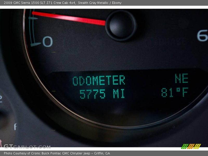 Stealth Gray Metallic / Ebony 2009 GMC Sierra 1500 SLT Z71 Crew Cab 4x4