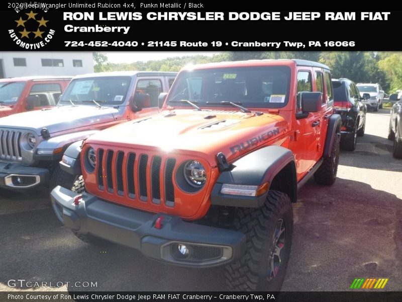 Punkn Metallic / Black 2020 Jeep Wrangler Unlimited Rubicon 4x4