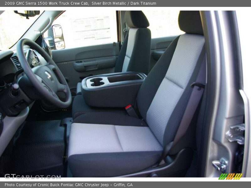 Silver Birch Metallic / Dark Titanium 2009 GMC Sierra 1500 Work Truck Crew Cab